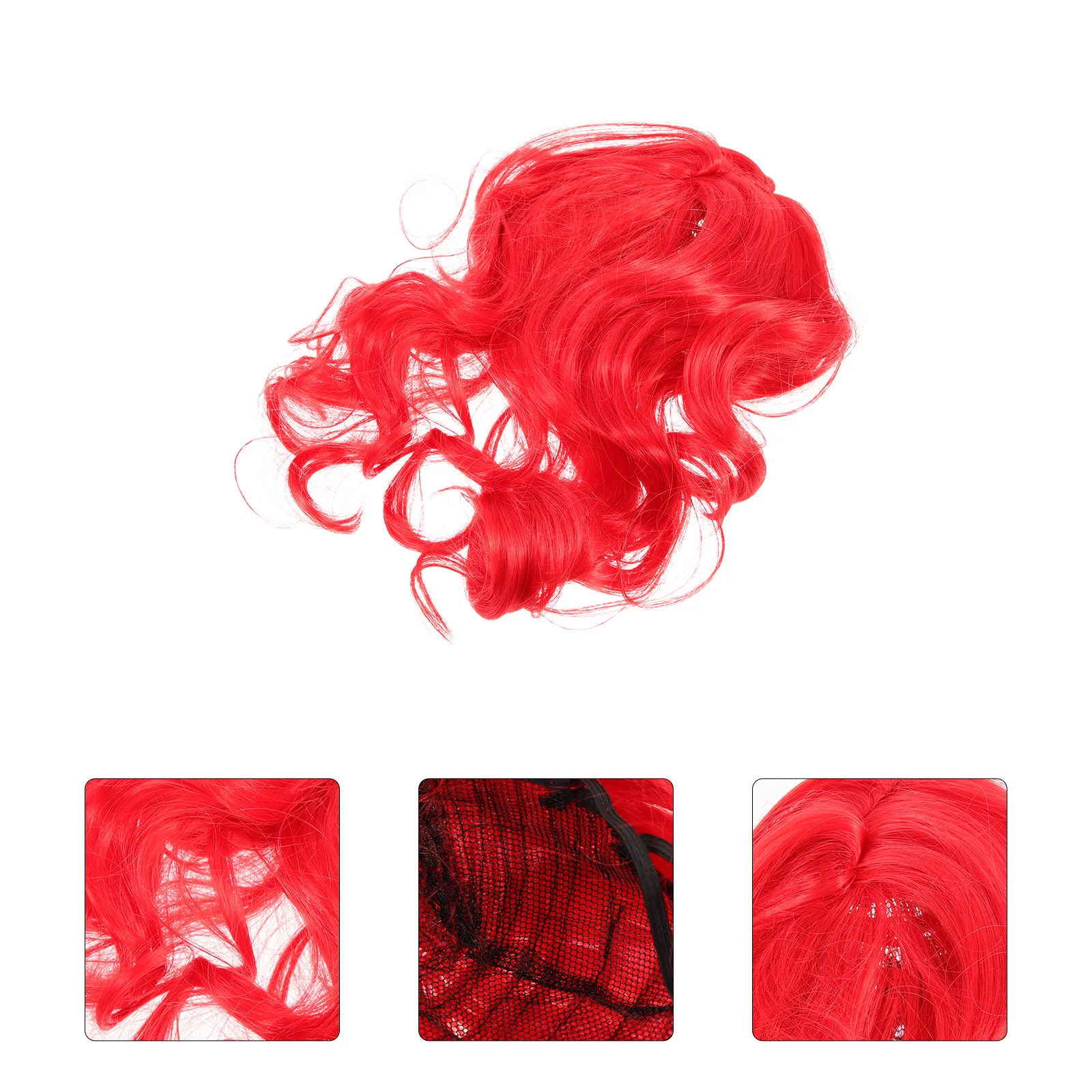 

Dog Petcostume Funny Hair Accessories Cosplaycostumes Partycat Photo Dogs Headwear Curls Holiday Props Outfit Supplies Curly Red