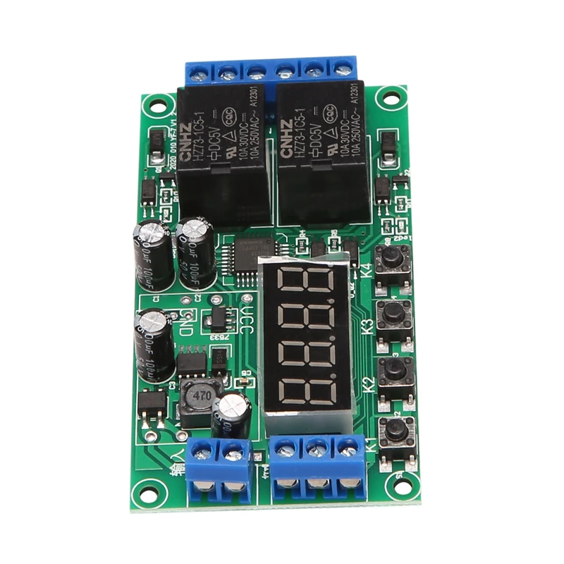 YF-7 двухканальный релейный модуль задержки многофункциональный импульсный