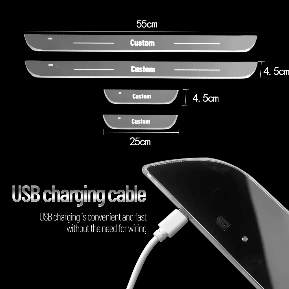 Автомобильный порог для Lancia Musa 350 2008-2013 2009 2011 2012 индивидуальный логотип