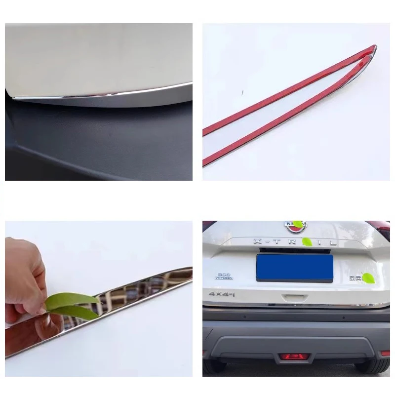 Нижняя крышка задней двери молдинговая отделка из нержавеющей стали