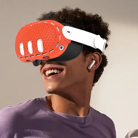 Силиконовый защитный чехол VR, устойчивый к царапинам защитный чехол для гарнитуры VR, простая установка, защитный чехол для Meta Quest 3