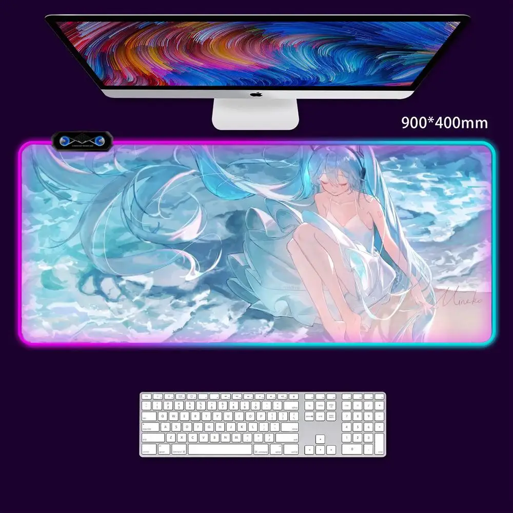 Коврик для мыши в стиле киберпанк планшет RGB коврик ноутбука xl Настольная мышь