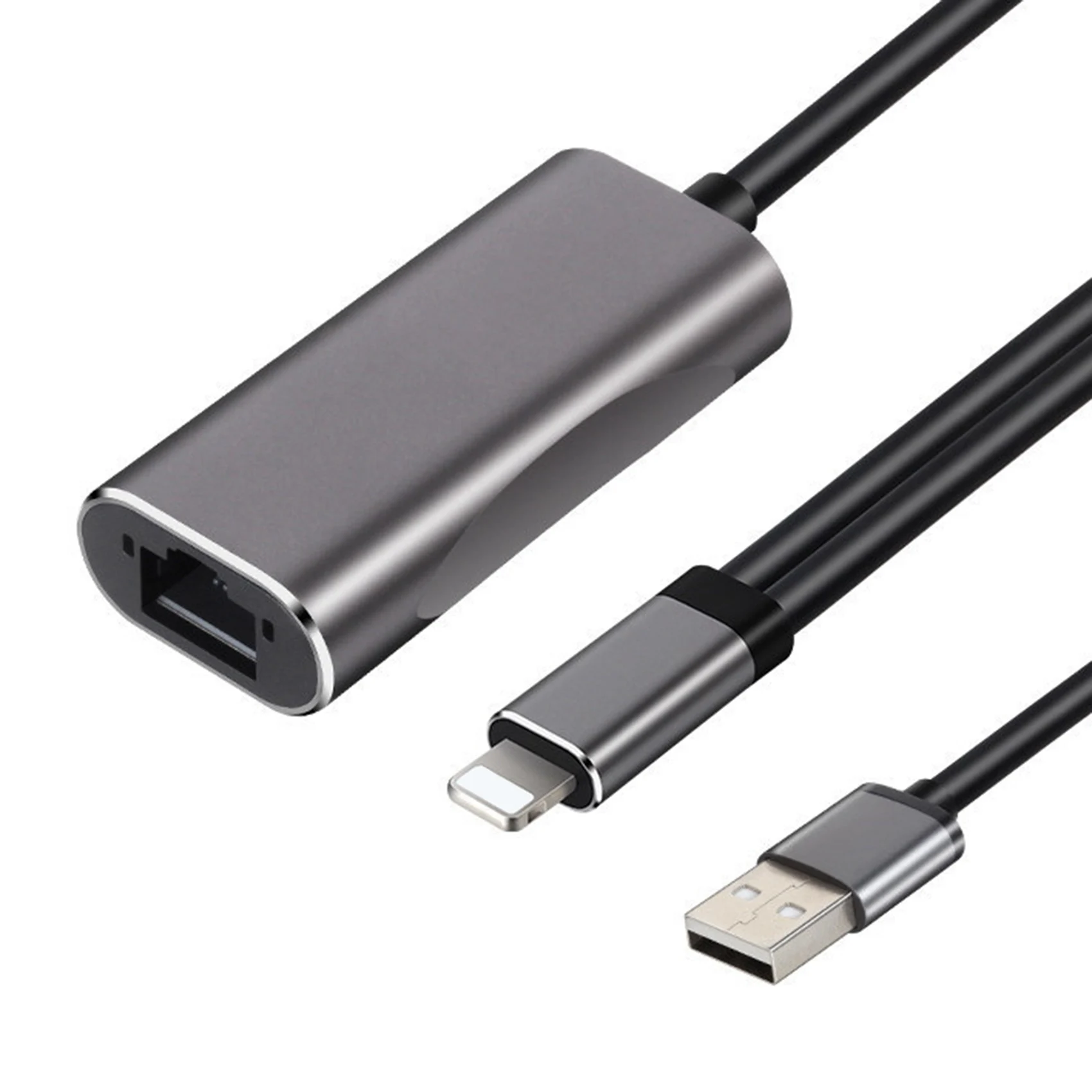

Адаптер Ethernet LAN RJ45, 1000 Мбит/с, проводной сетевой конвертер, док-станция без драйвера для iPhone, iPad, адаптер Ethernet