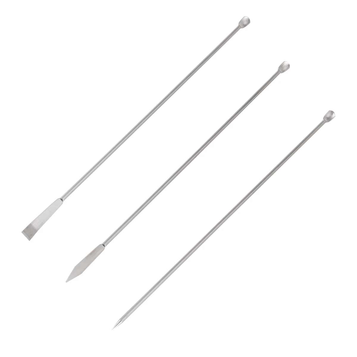 

3pcs Stainless Steel Laboratory Sampling Spoons Stainless Steel Micro Spoons Micro Spoon Stainless Steel
