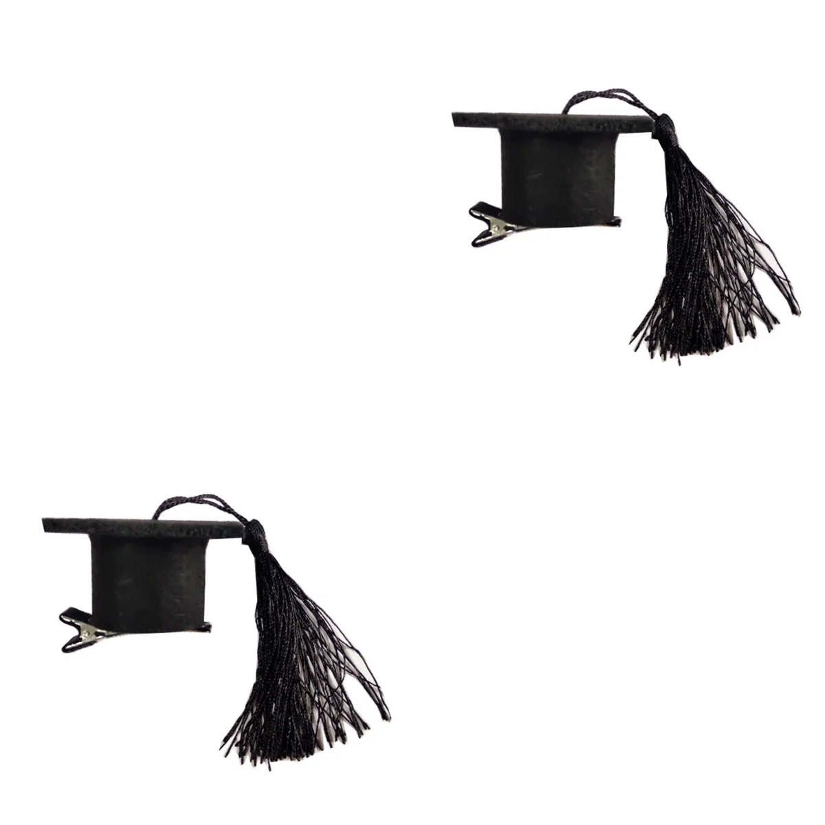 

Doctoral Hair Clip Graduation Hat Party Head Piece Mini Cap Tassel Accessories Headdress