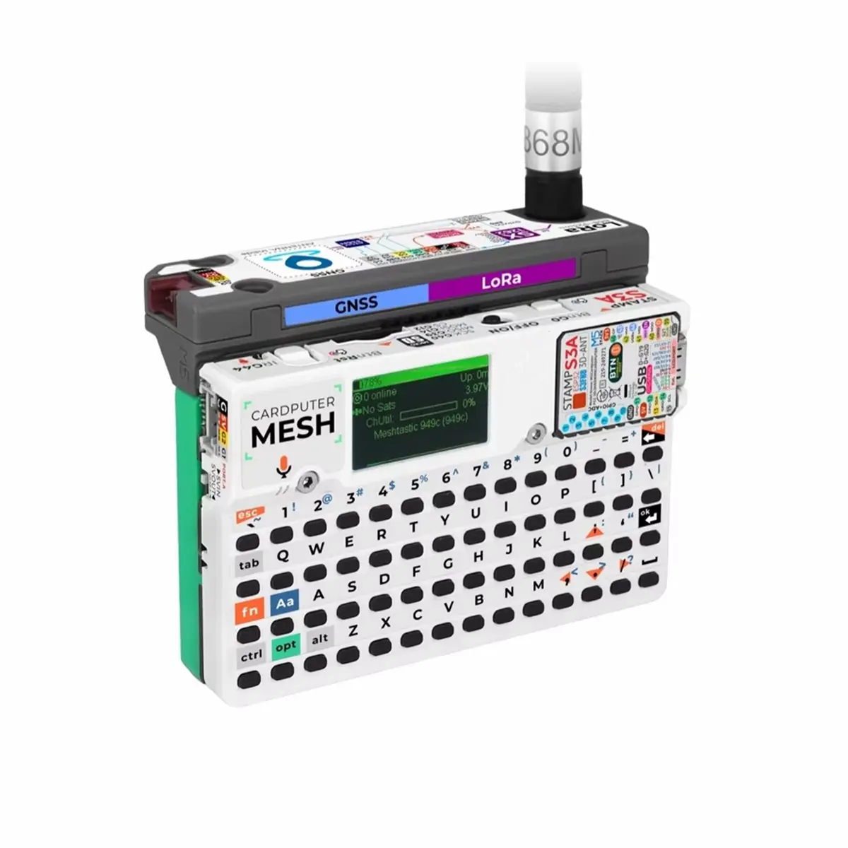 Фото Комплект DTC5 Cardputer Mesh для Meshtastic Cardputer-Adv: интеграция LoRa Mesh-сети с функциями глобального позиционирования №2