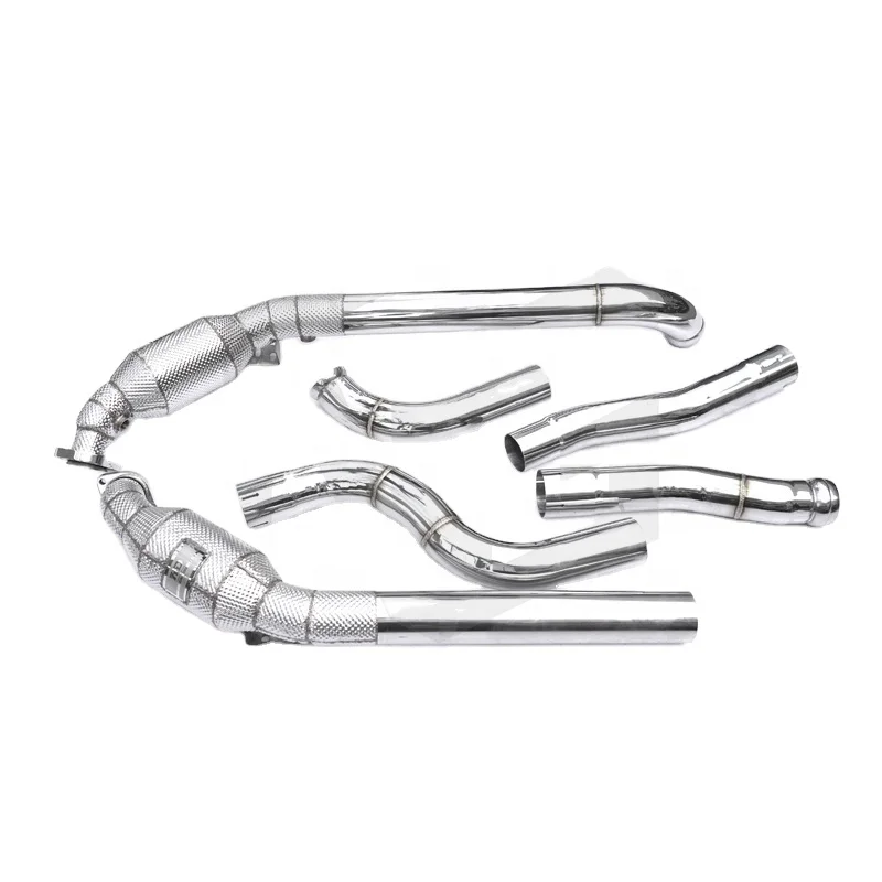 

ING CAR set Benz C63 AMG W204 2011-2015 6.2 V8 AMG stainless steel Without catalytic Downpipe Manifold turning valve system