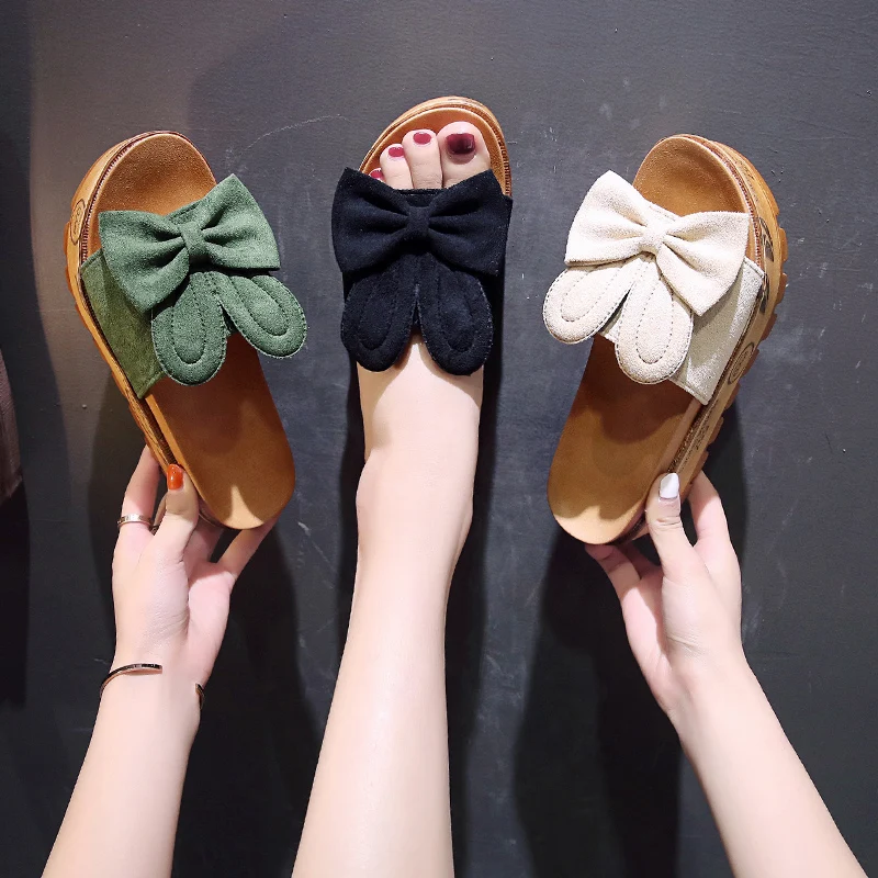 

Shoes Med Slippers Flat Luxury Slides Platform Slipers Women Designer 2022 Fabric Basic PU Retro Cotton Med Shoes Slippers Casua