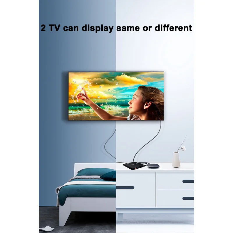 Фото 8K 4x2 HDMI Matrix HDMI2.1 4K 120 Гц Видеораспределитель HDMI-переключатель-сплиттер 4 в 2 выхода для камеры PS4 Компьютер ПК к ТВ-монитора №5