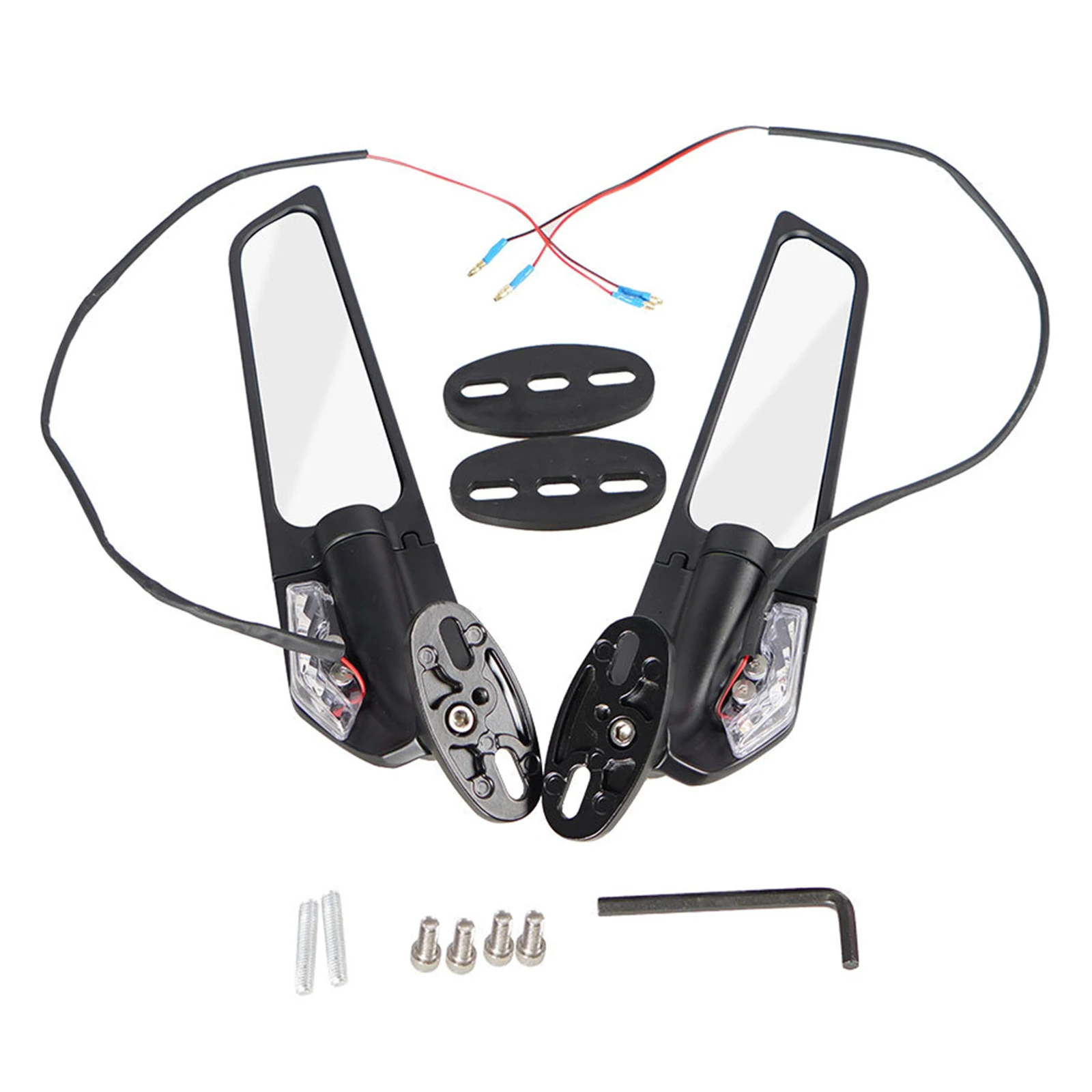 

Adjustable Motorcycle Rearview Side Mirror CNC Wind Swivel Wing Fin Suitable For CBR250R CBR300R CBR500R CBR600RR CBR125