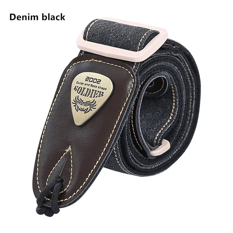 Multi Color Soldier Guitar Strap White Blue Red Adjustable Electric Acoustic Bass Thicken Musical Instruments |