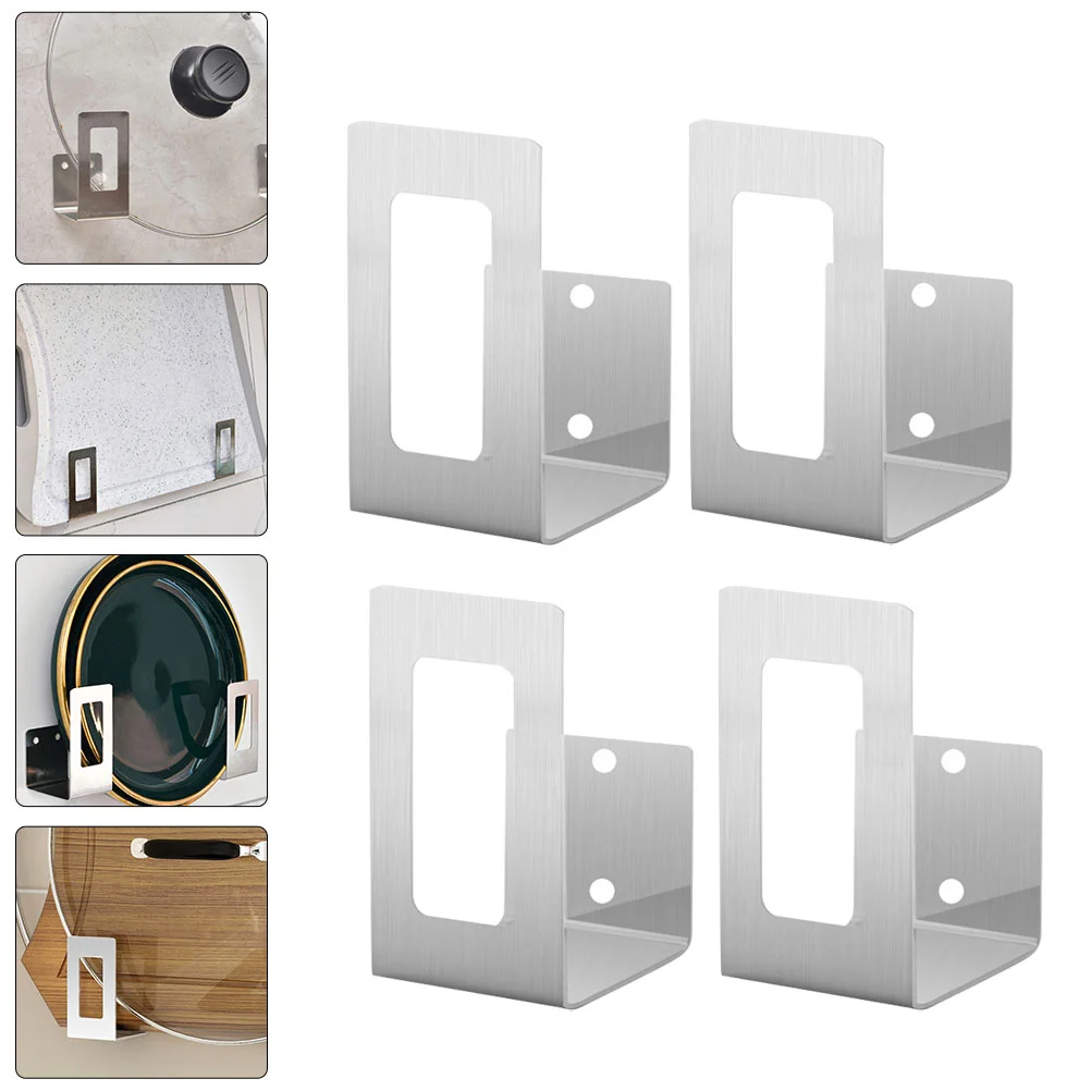 4 шт. держатель для крышки кастрюли стойка разделочной доски крючок подставка