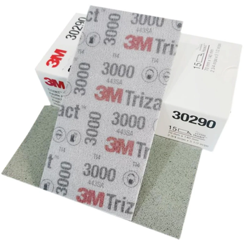 

Наждачная бумага 3M 3000/5000, зернистость 30290/30289, пирамидка, квадратная наждачная бумага 70 мм x 140 мм, губка для шлифовки и полировки поверхности
