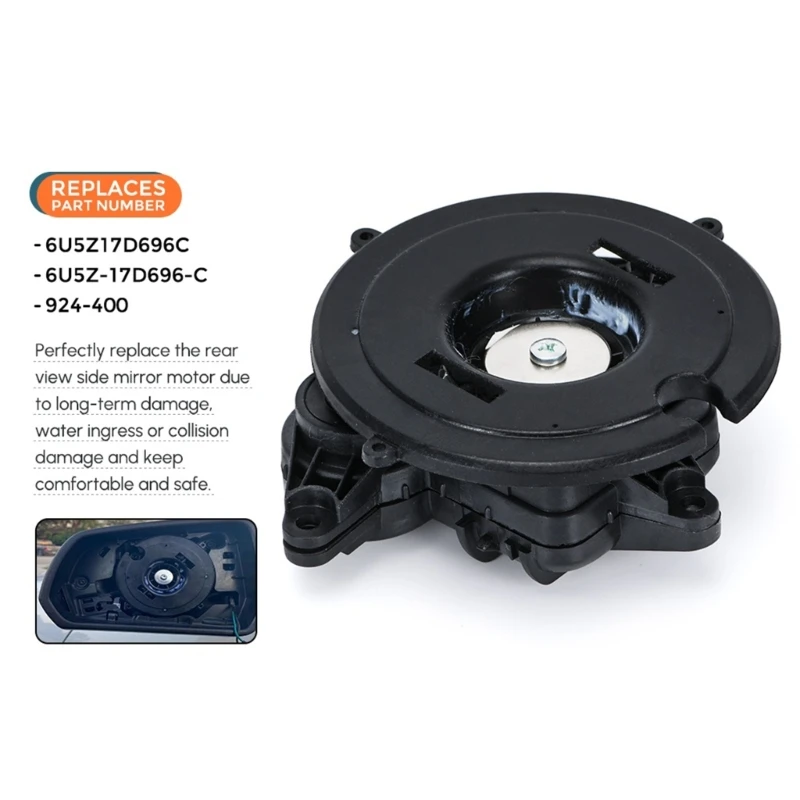 

Compatible for F150 MKX 6U5Z-17D696-C 6U5Z17D696C 924400 Exterior Side View Power Mirror Glass Motor Replacement Durable
