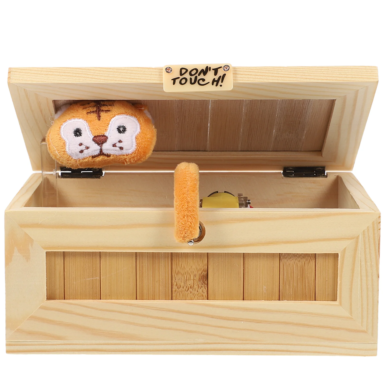 

Wood Box Tricky Toys Urban Spoof Tiger Toy Creative Toy Horror Boring Box Toy for Kids Friends Inappropriate stuff Useless gift