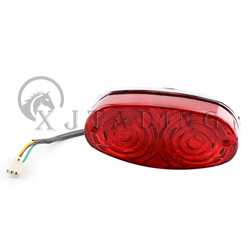 

DC12V Red Motorcycle Rear Tail Stop Brake Light Lamps for 50cc 70cc 90cc 110cc 150cc 200cc 250cc Atv Quad SUNL ROKETA KAZUMA