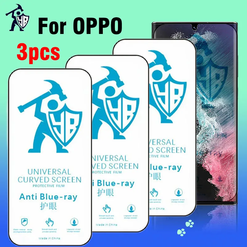 

Гидрогелевая пленка для OPPO Find X2 X3 A53 A54 A74 A93 A94, Защитная пленка для экрана с защитой от сисветильник для OPPO Reno 3 4 5 6 7 Pro, Уход за глазами