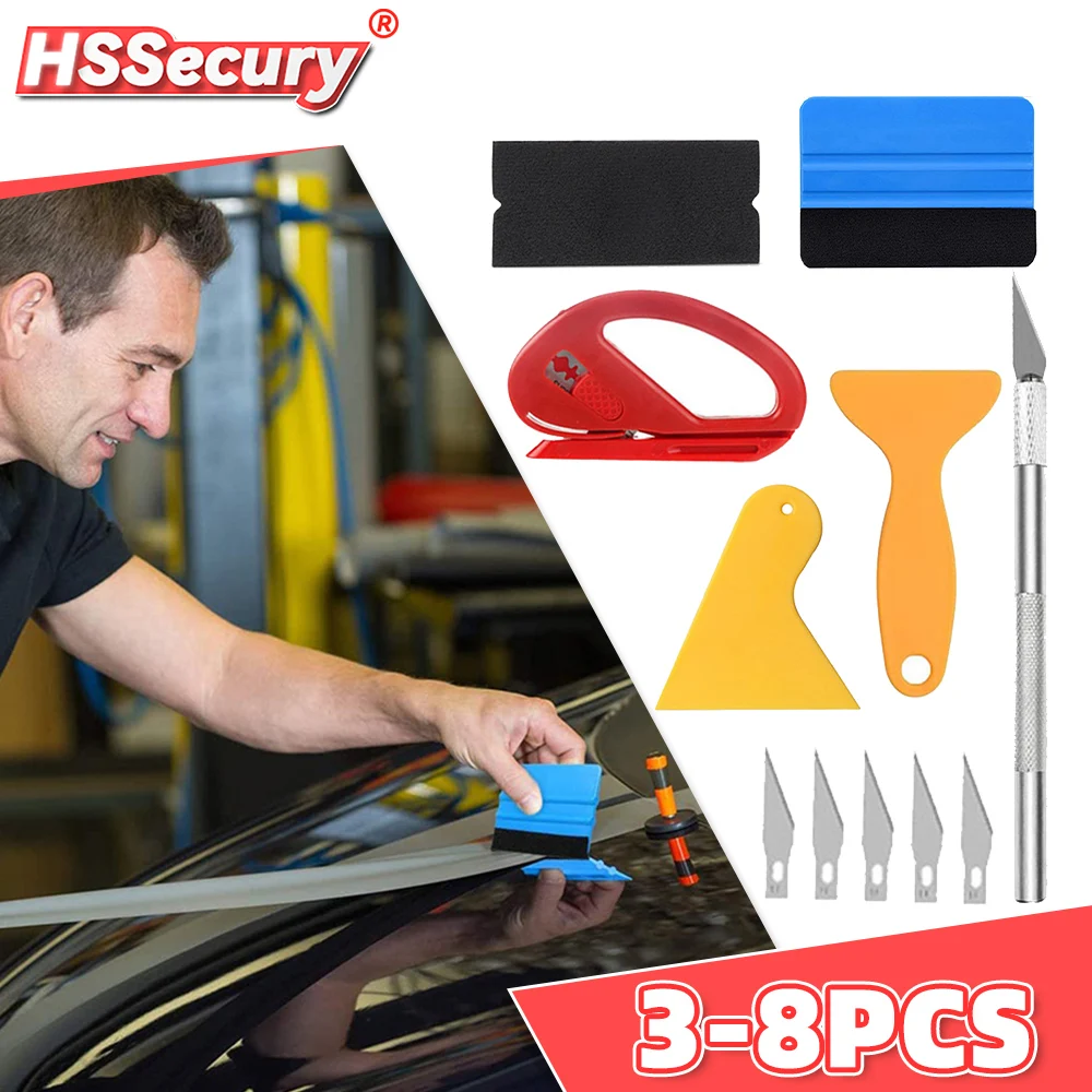 

Инструмент для обертывания автомобильной пленки и набор скребков, виниловый скребок, резак, автомобильная виниловая пленка, инструмент для затемнения окон, набор скребков, автомобильные аксессуары