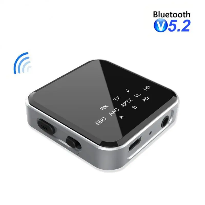 

AptX-LL/HD Low Latency Bluetooth 5.2 Audio Receiver Transmitter Adapter Handsfree 3.5mm Aux Wireless Stereo Music Adapter