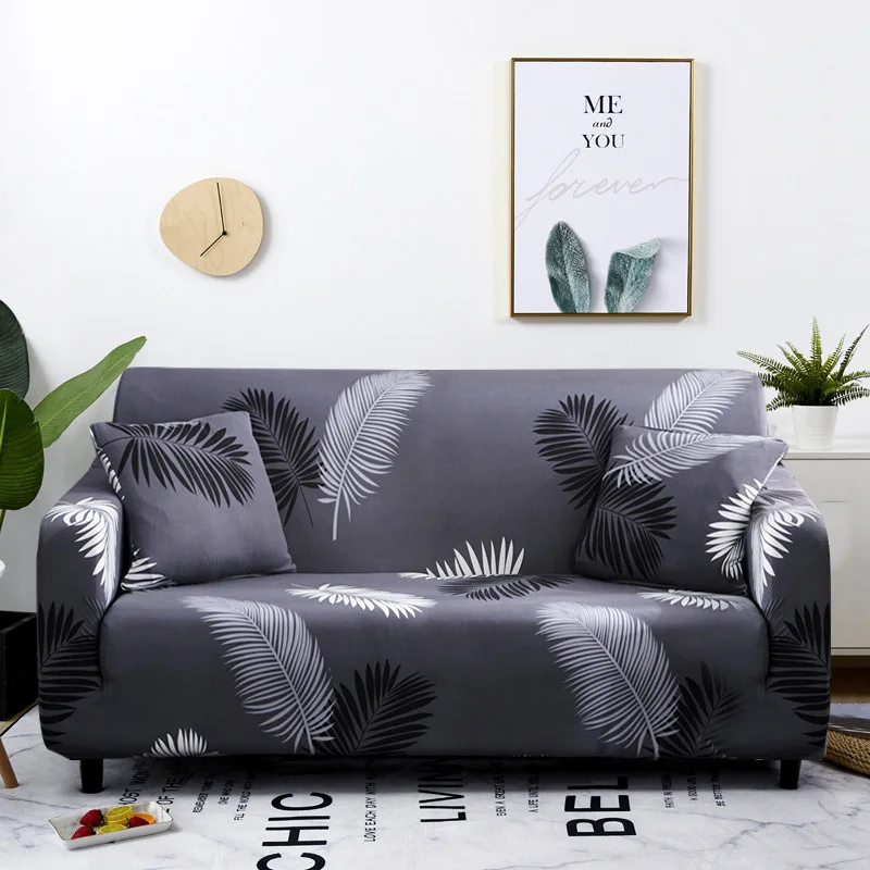 

SLTJJ 3D Print Sofa Cover Elastic Non-slip Polyester All Cover 1/2/3/4-Seater Sofa Cover For Living Room For Home Big Sofas