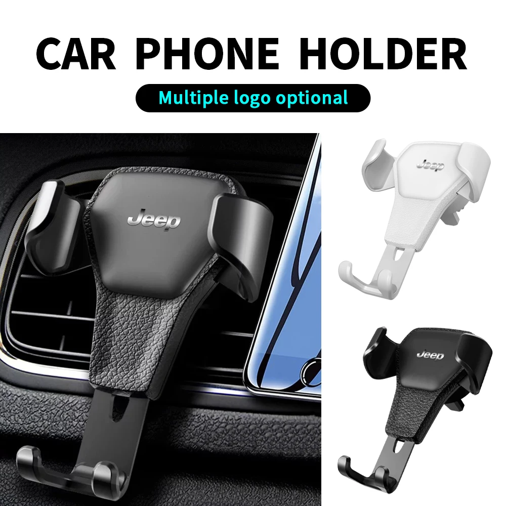 

1Pcs Car Mobile Phone Holder Air Vent Clip GPS Navigation For JEEP Renegade Patriot Wrangler Cherokee Compass GrandCherokee