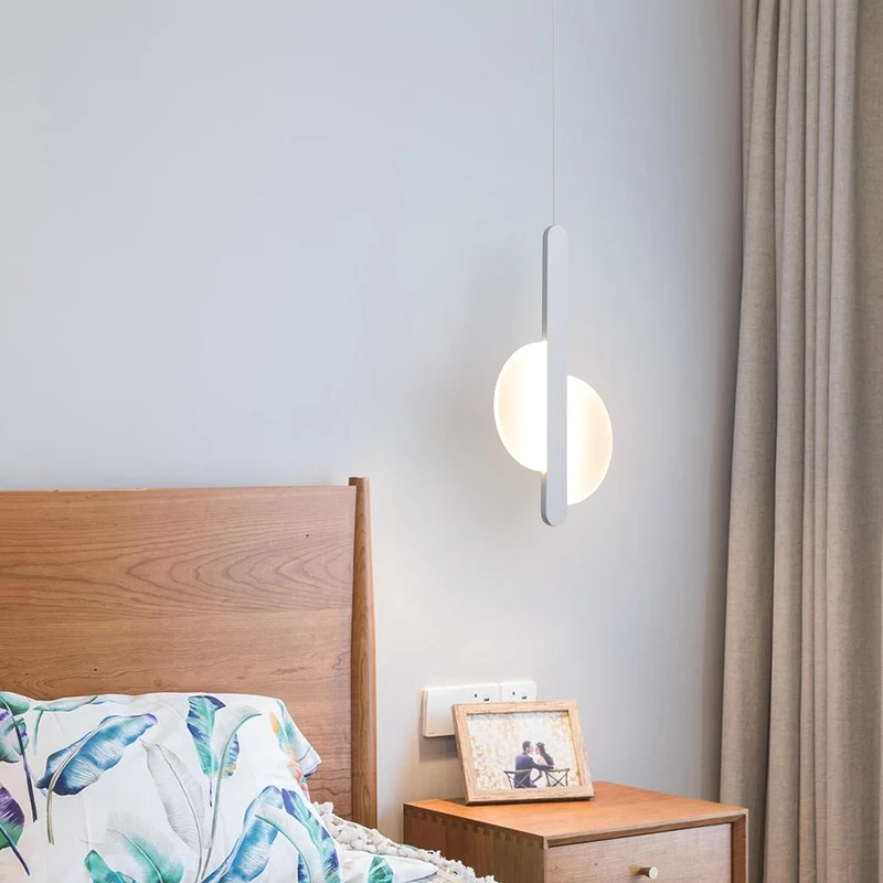 Скандинавская простая прикроватная маленькая светодиодная люстра современная