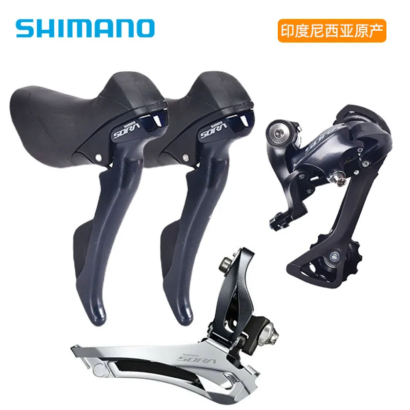 

SHIMANO SORA ST R3000 Dual Lever 2x9 Speed ST R3000 Derailleur Road Bike R3000 Shift Lever 18 Speed SHIMANO 2x9 Speed Dual Lever
