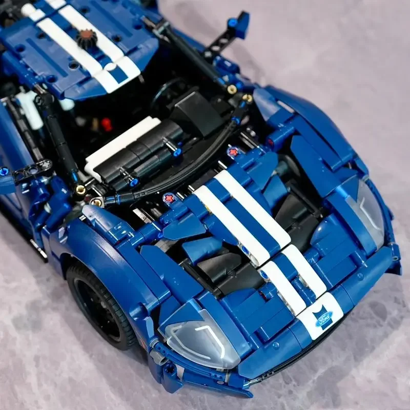 2024 Ford GT Muscle Sports Car Технический MOC 42154 Строительные блоки Модель гоночного