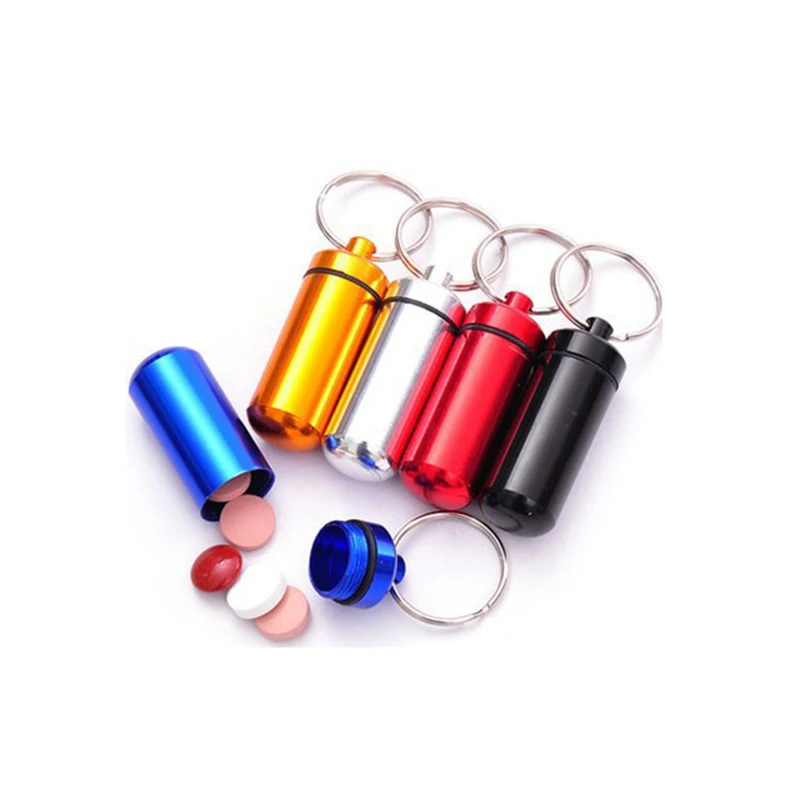 

Водонепроницаемый складской герметичный контейнер для таблеток из алюминиевого сплава для повседневного использования, контейнер для клю...