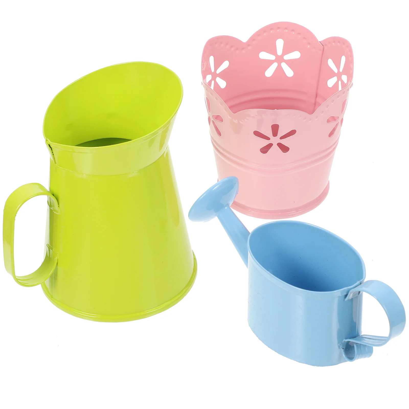 

Flower Vase Planter Galvanized Metal Bucket Farmhousepots Iron Pitcherpot Jug Vases French Chic Shabby Minican Succulentindoor