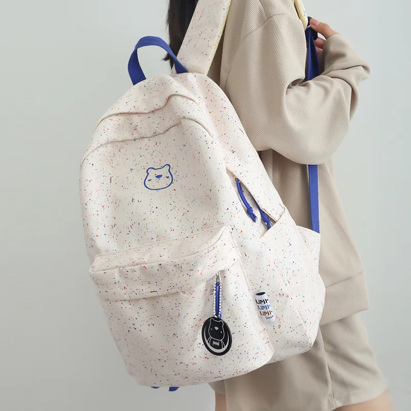 

Colorful Waterproof Cute Backpack Women Nylon Casual School Bag College Shoulder Bag Student Bagkpack For Teenage Girls Book Bag