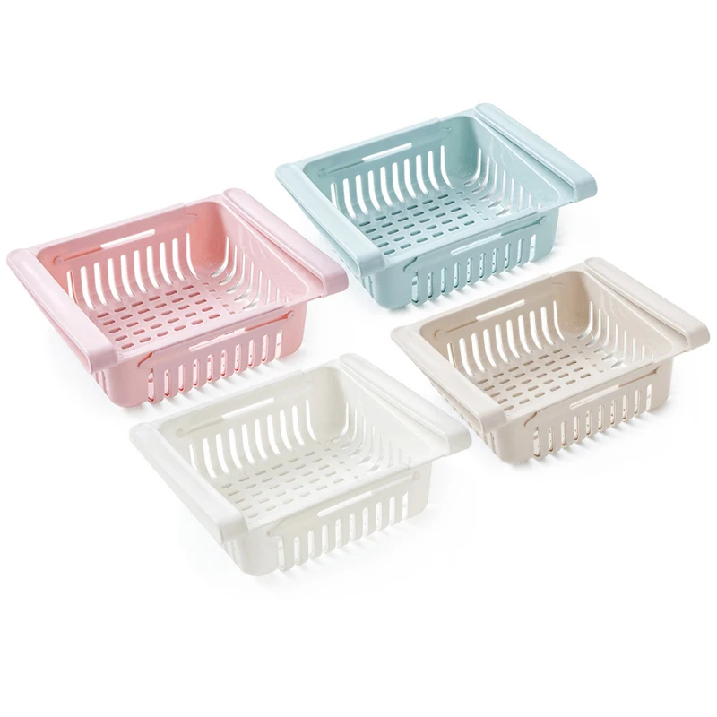 

NEW Storage Organizer Fridge Freezer Organizer Refrigerator Storage Rack Shelf Drawer Convenient Storage Organizer For Kitchen