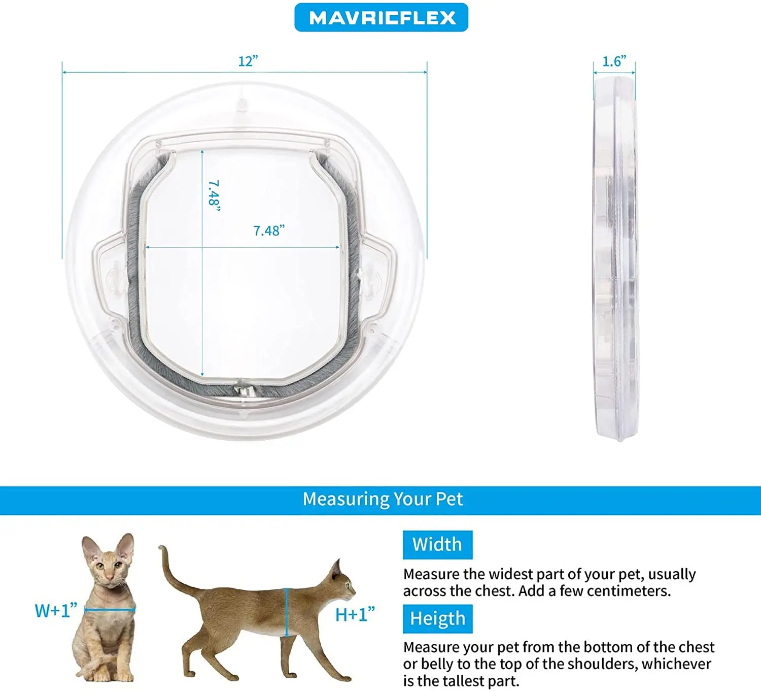 Дверь для кошки 4-ходовая дверь с замком бесшумная и окна Магнитная откидной