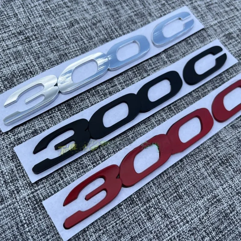 3D металлический логотип 300C автомобильные наклейки эмблема хвостовая наклейка