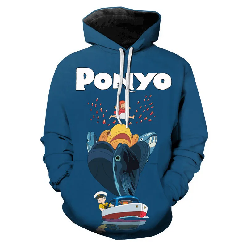 

Anime Ponyo On The Cliff 3d Print Men/Women Hoodie Casual Oversized Pullover Popular Sweatshirt Fashion Tops Trend Men Clothing