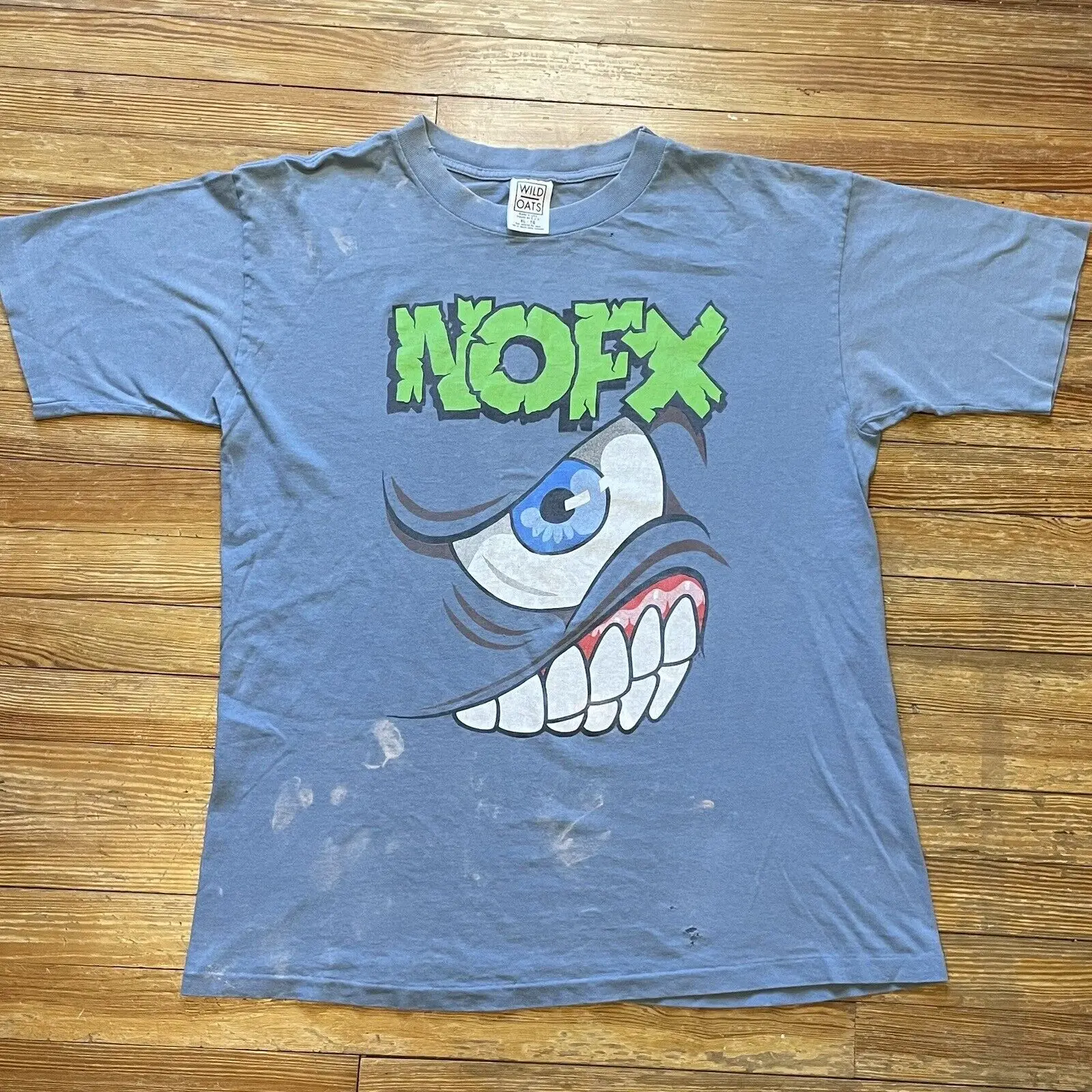 Винтажная Футболка 90-х NOFX Размер XL Поп панк хардкор рок Тур группа Monstour