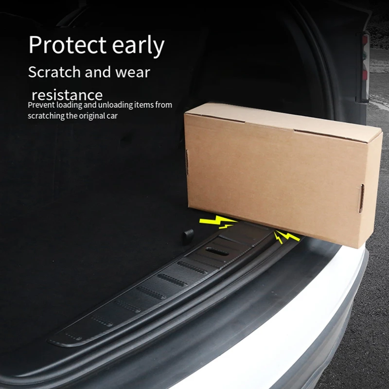 Для Tesla Model X 2022 2023 защитная крышка на порог багажника Modelx защита от царапин детали