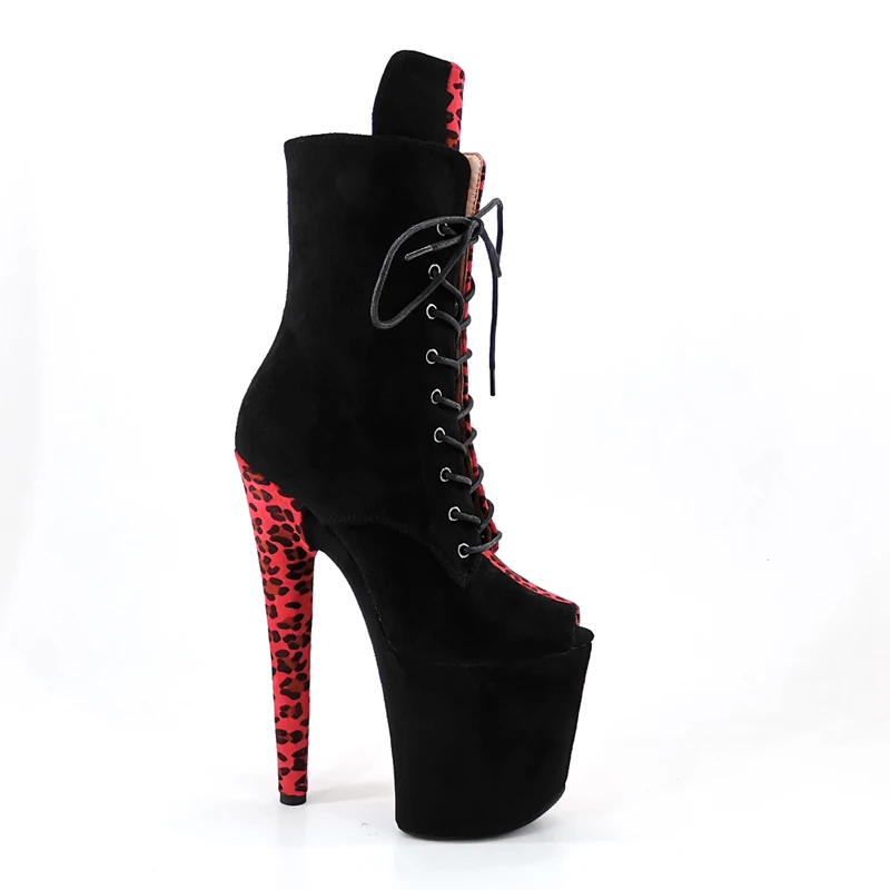 Leecabe 20cm/8inches Suede  upper Fashion  High Heel platform   Pole Dancing boots