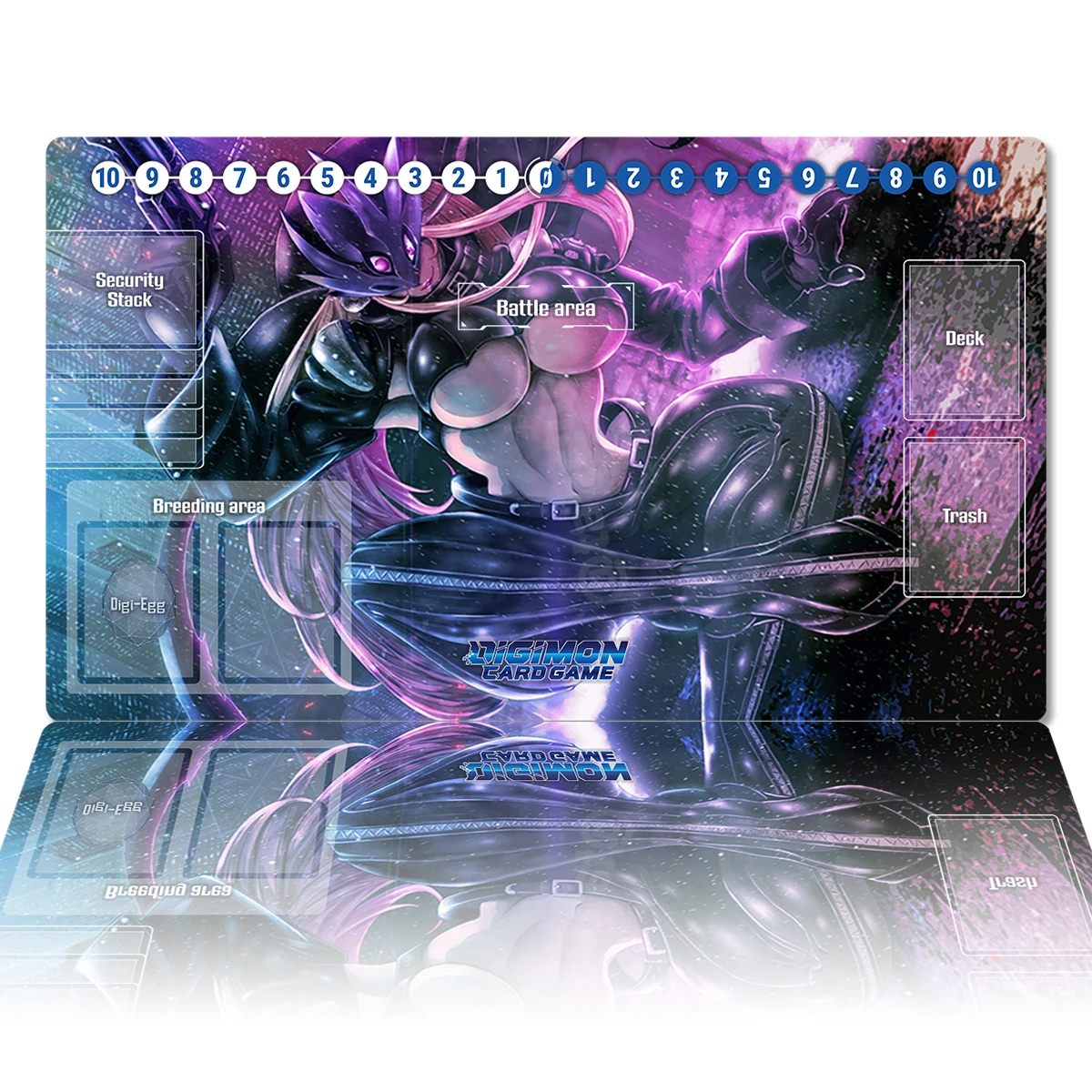 Игровой коврик в стиле аниме Digimon Lady Devimon DTCG, игровой коврик для настольных игр с игральными картами, игровой коврик для мыши на заказ, резиновый Настольный коврик, Бесплатная Сумка