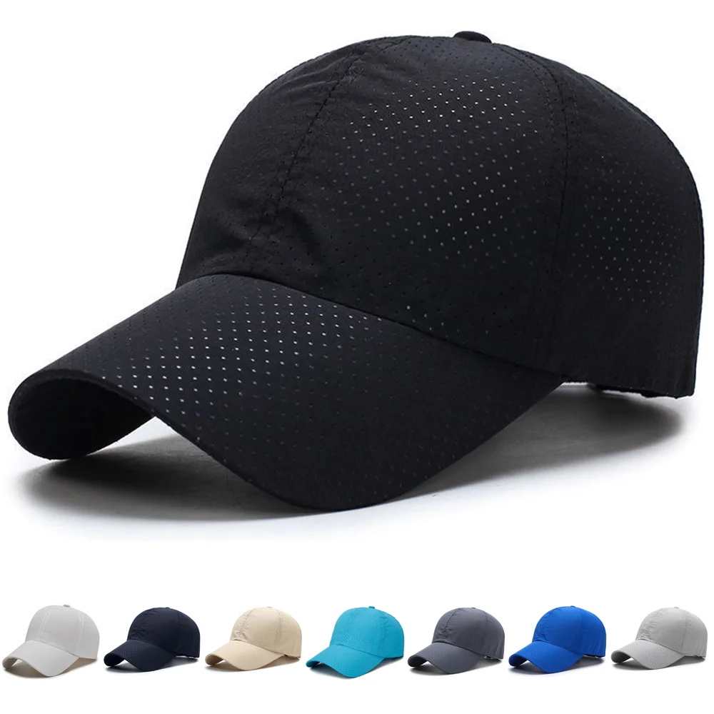 

Brand Solid Summer Baseball Cap Men Snapback Women Quick Dry Mesh Cap Breathable Sun Hat Bone Masculino Trucker Cap gorras