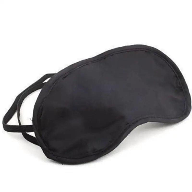 

Black Sleep Mask Natural Sleeping Eye Mask Eyeshade Cover Shade Eye Patch Women Men Soft Portable Blindfold Travel Eyepatch 1pc