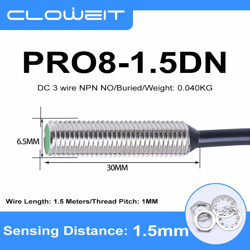 

Индуктивный датчик приближения Cloweit PR08-2DN/PR12-4DN