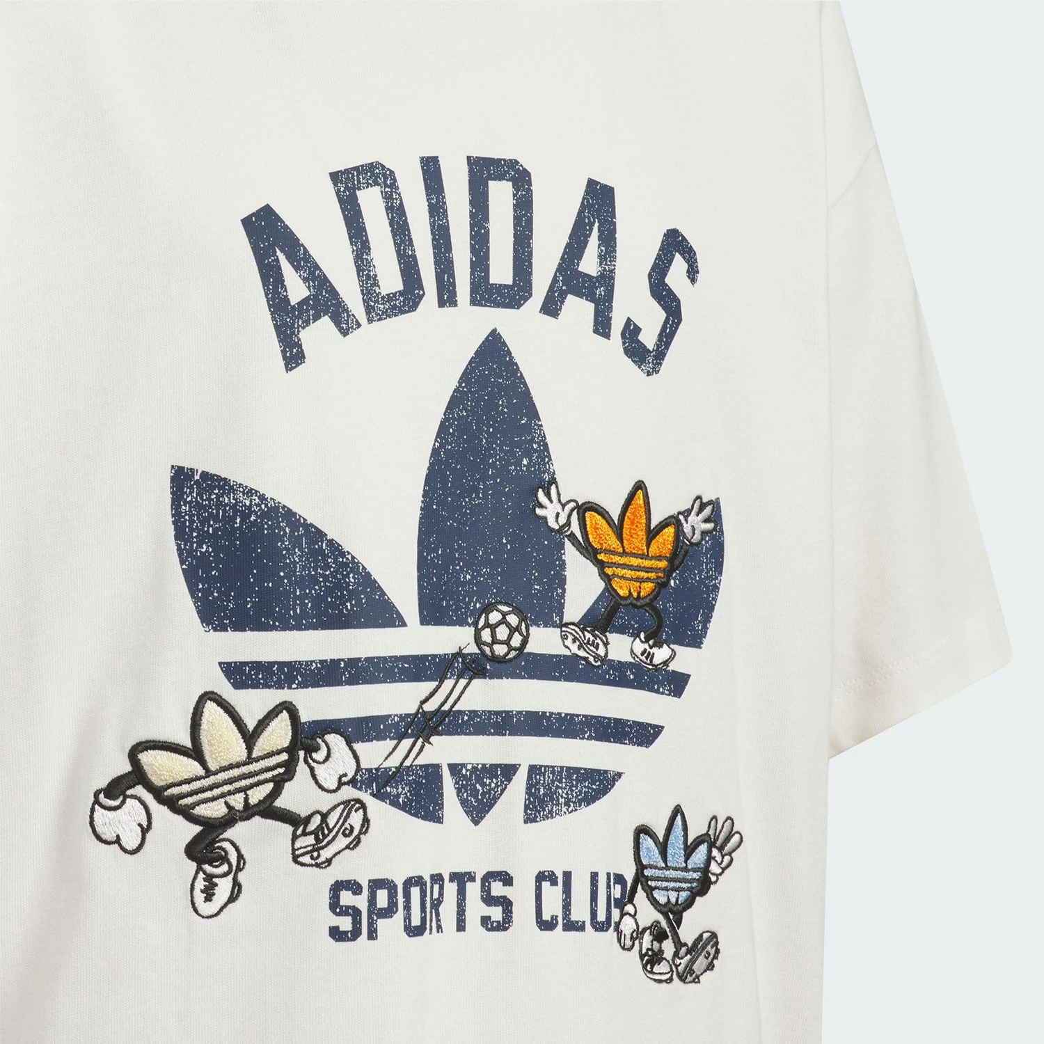 Фото Оригинальная футболка Adidas Clover Big Boy с круглым вырезом, модным принтом и короткими рукавами, модель KB0583. №3