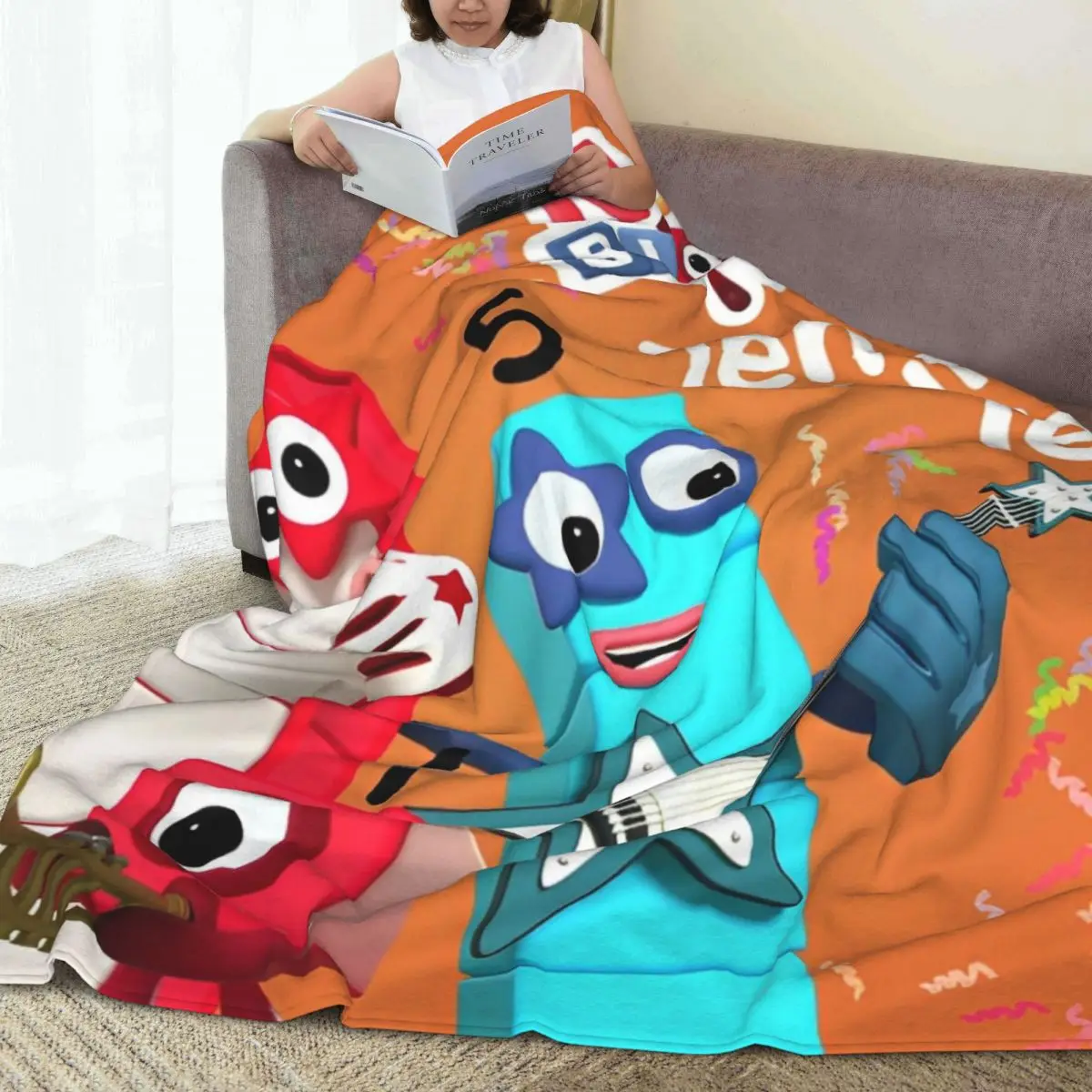 N-Numberblocks-s мультяшное одеяло фланелевое для кемпинга гостиной теплое покрывало