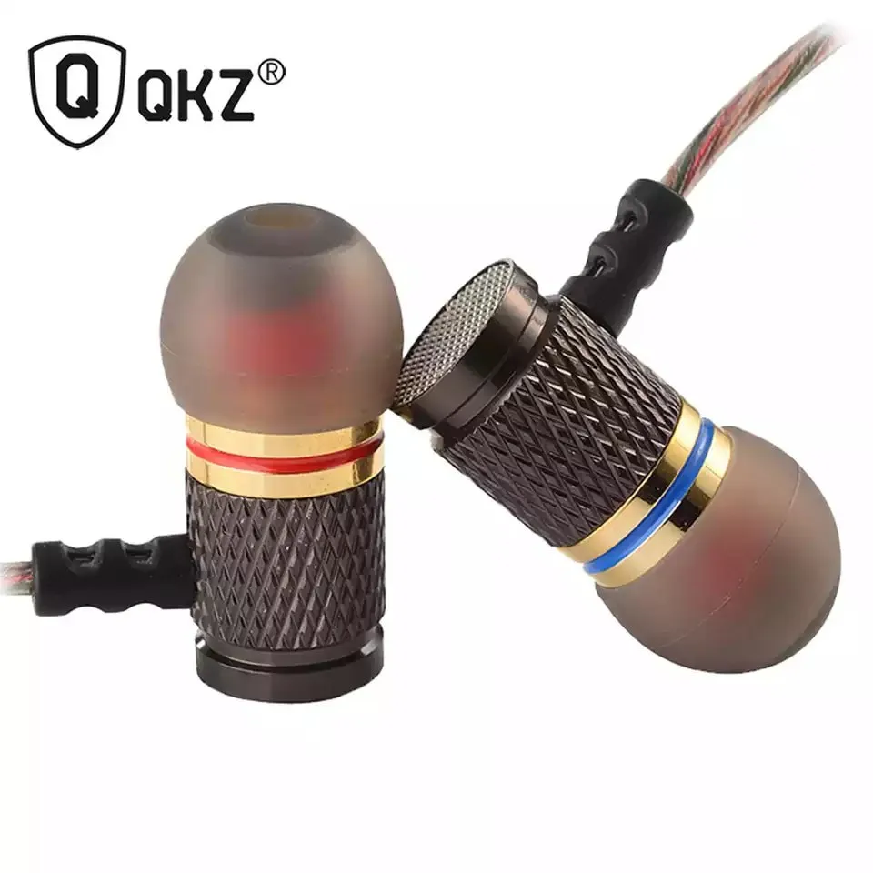 

QKZ DM6 Earphones Enthusiast Bass In Ear Hifi Earphone Copper Forging 7MM Driver Noise Cancelling Headphones