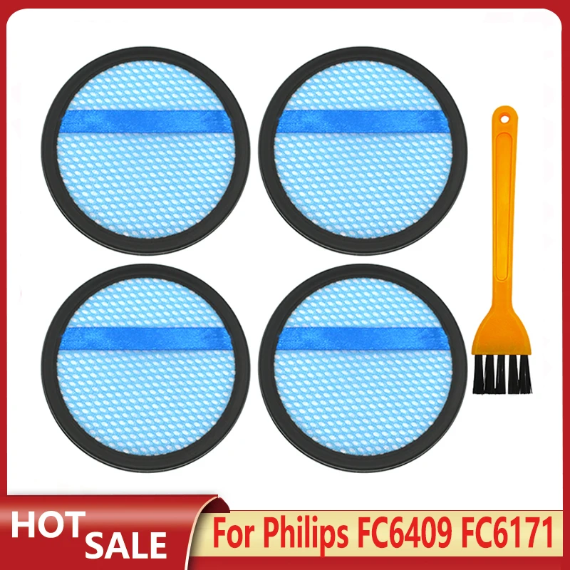 

For Philips Powerpro FC6409 FC6171 FC6172 FC6405 FC6162 FC6168 Vacuum Cleaner Washable Hepa Filter Spare Parts Accessories