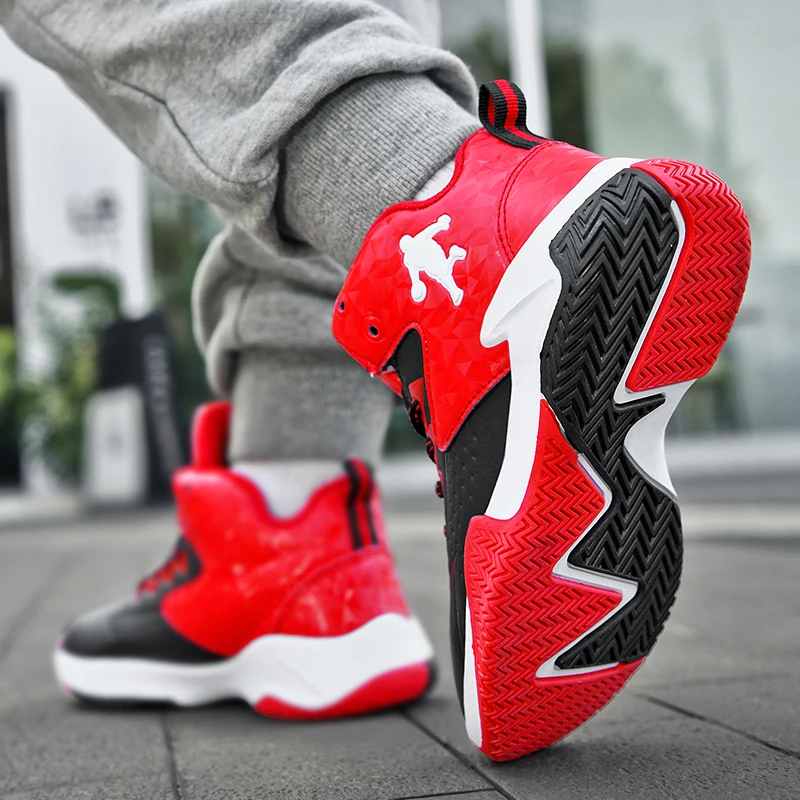 Children's Professional Basketball Shoes Teenagers' Fashion Anti-skid Training Basketball Shoes Children's Sports Shoes