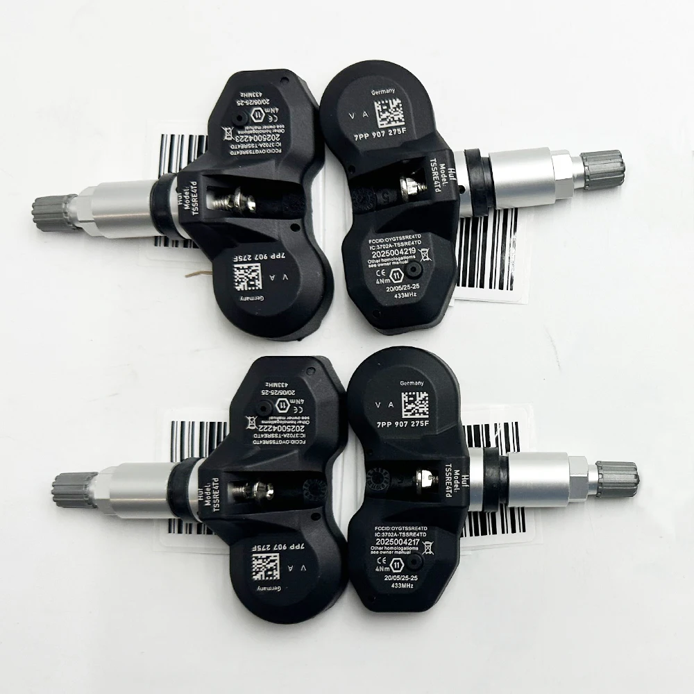 

4 шт. 4F0907275 7P0907275 4F0907275B 7PP907275F Датчик давления в шинах TPMS 433 МГц для PORSCHE 911 CAYENNE PANAMERA BOXSTER