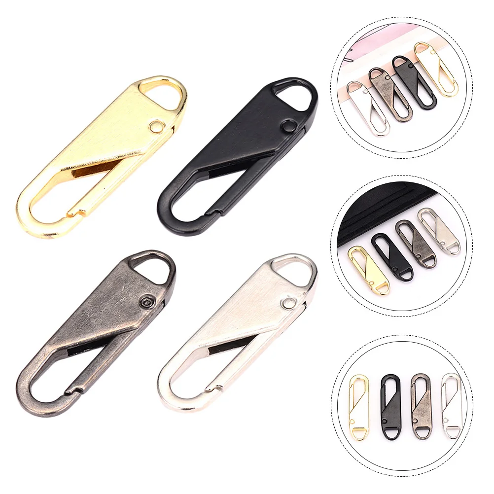 

8Pcs Zipper Pulls Practical Detachable Zipper Heads Zipper Pull Tab Zippers Extender for Bag