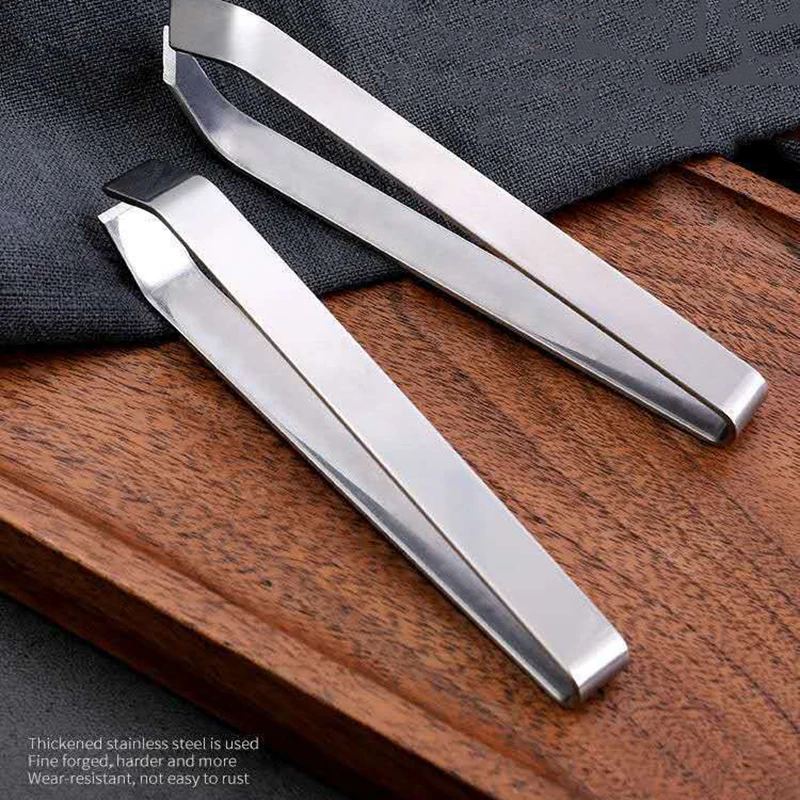 Household Stainless Steel Thickened Hair-plucking Artifact Kitchen Pliers To Remove Chicken Feathers and Fishbone Tweezers